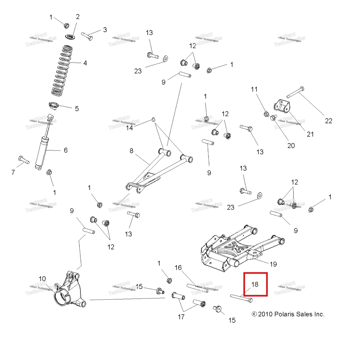 Деталь 7518522 на схеме узла Suspension, Rear