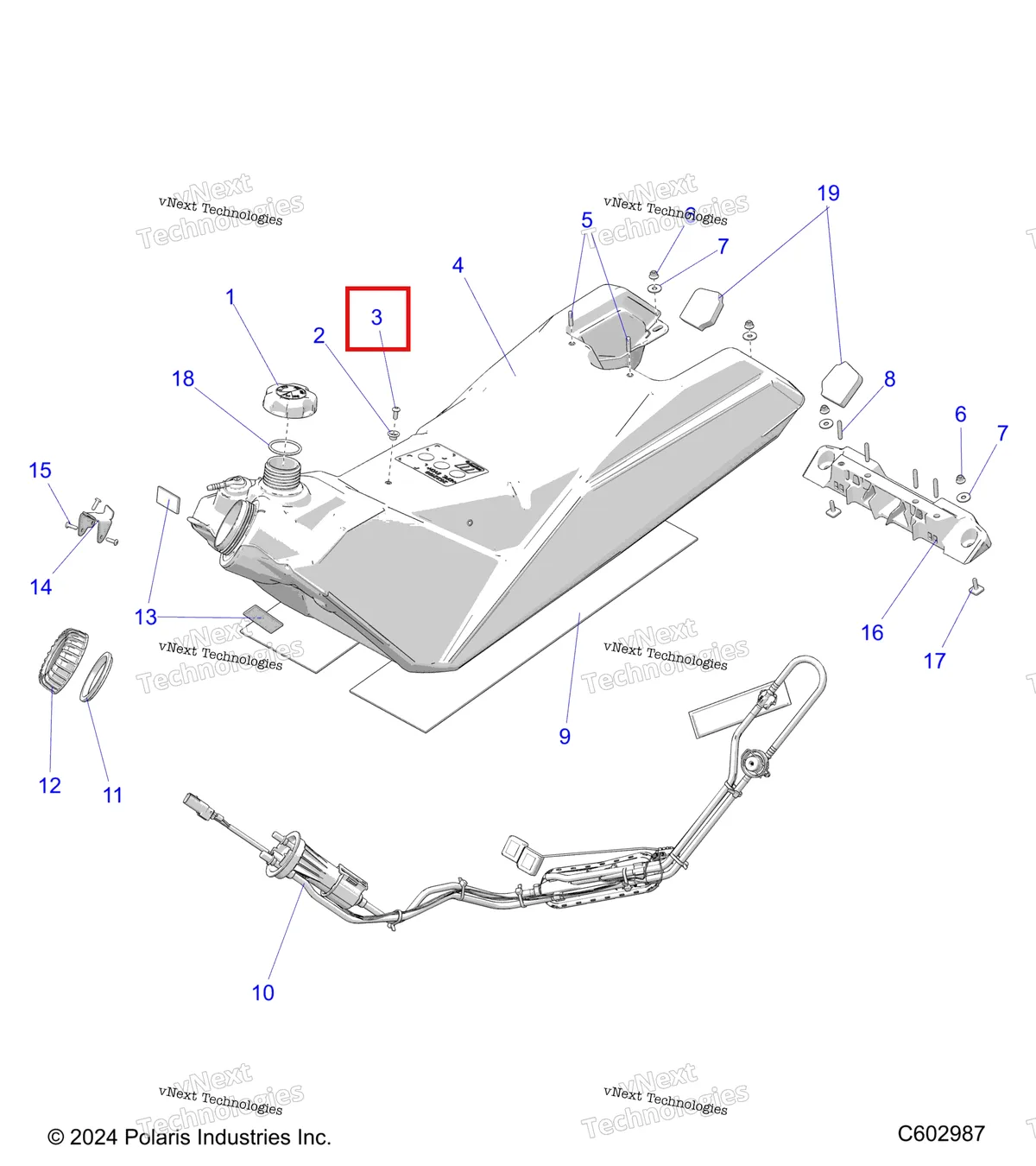 Деталь 7518656 на схеме узла Fuel System, Fuel Tank Asm. S27tde6rs