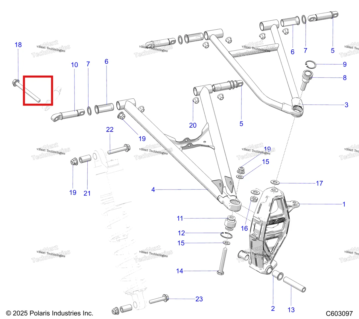 Деталь 7518917 на схеме узла Suspension, Control Arms & Spindle S27tde6rs
