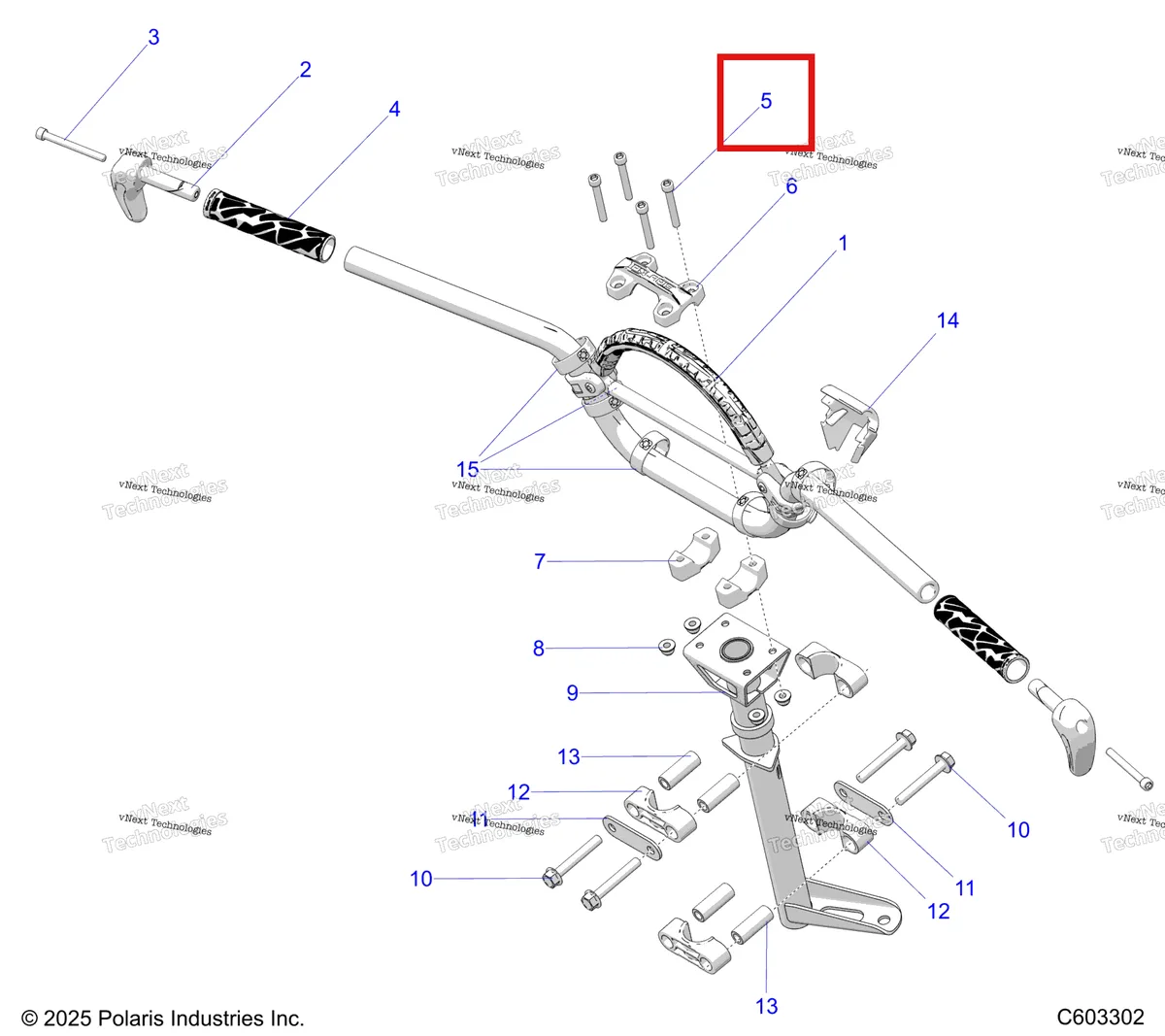 Деталь 7518931 на схеме узла Steering, Handlebar Mounting S27tgm9b