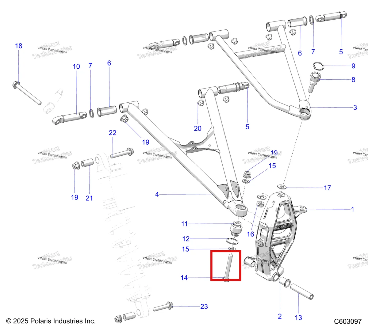 Деталь 7518941 на схеме узла Suspension, Control Arms & Spindle S27tde6rs