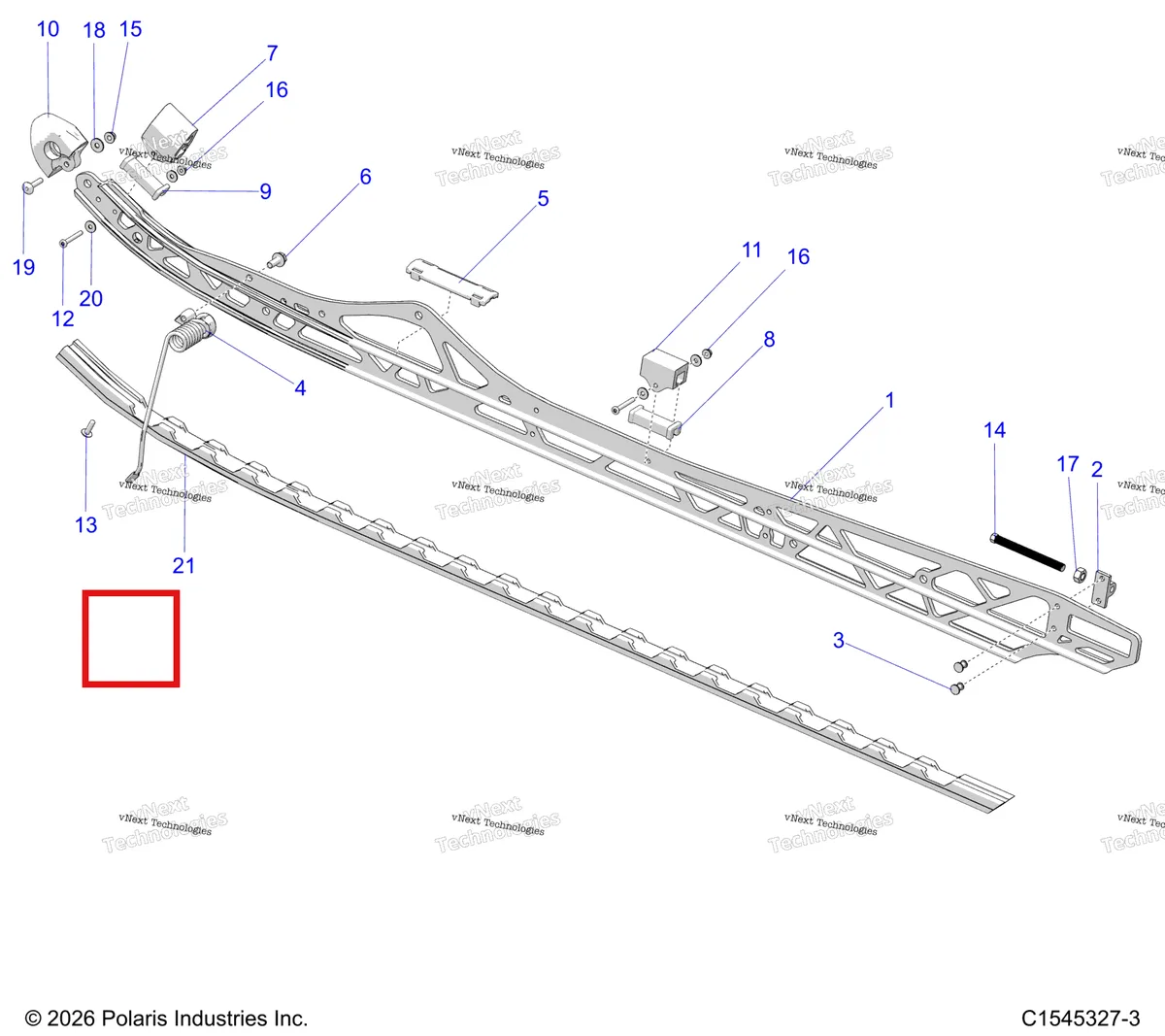 Деталь 7518951 на схеме узла Suspension, Rail Beams, Lh/Rh S27tfb6r
