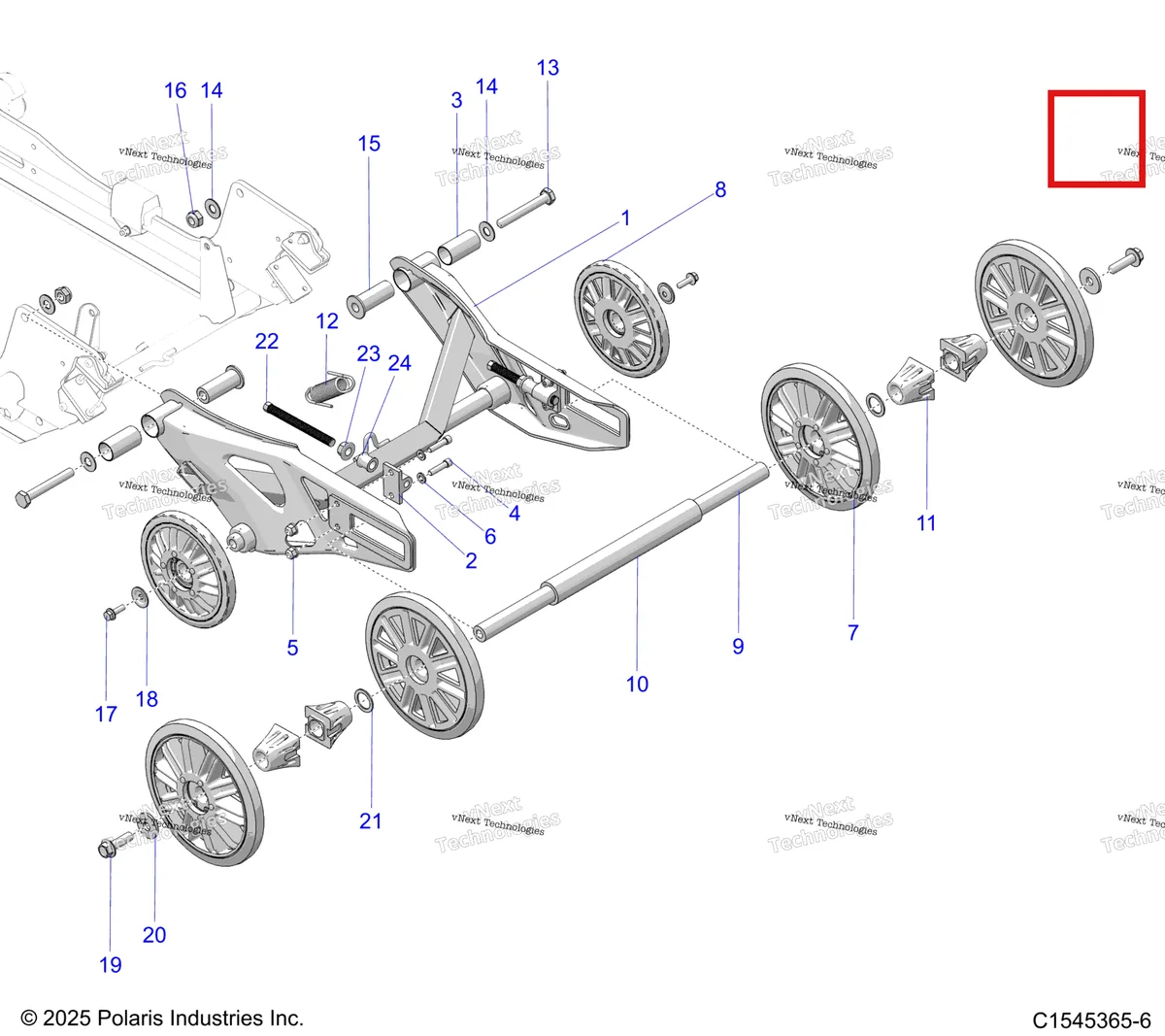 Деталь 7519015 на схеме узла Suspension, Rear Extension