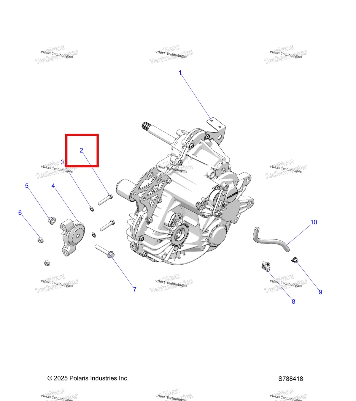 Деталь 7519097 на схеме узла Drive Train, Main Gearcase Mounting
