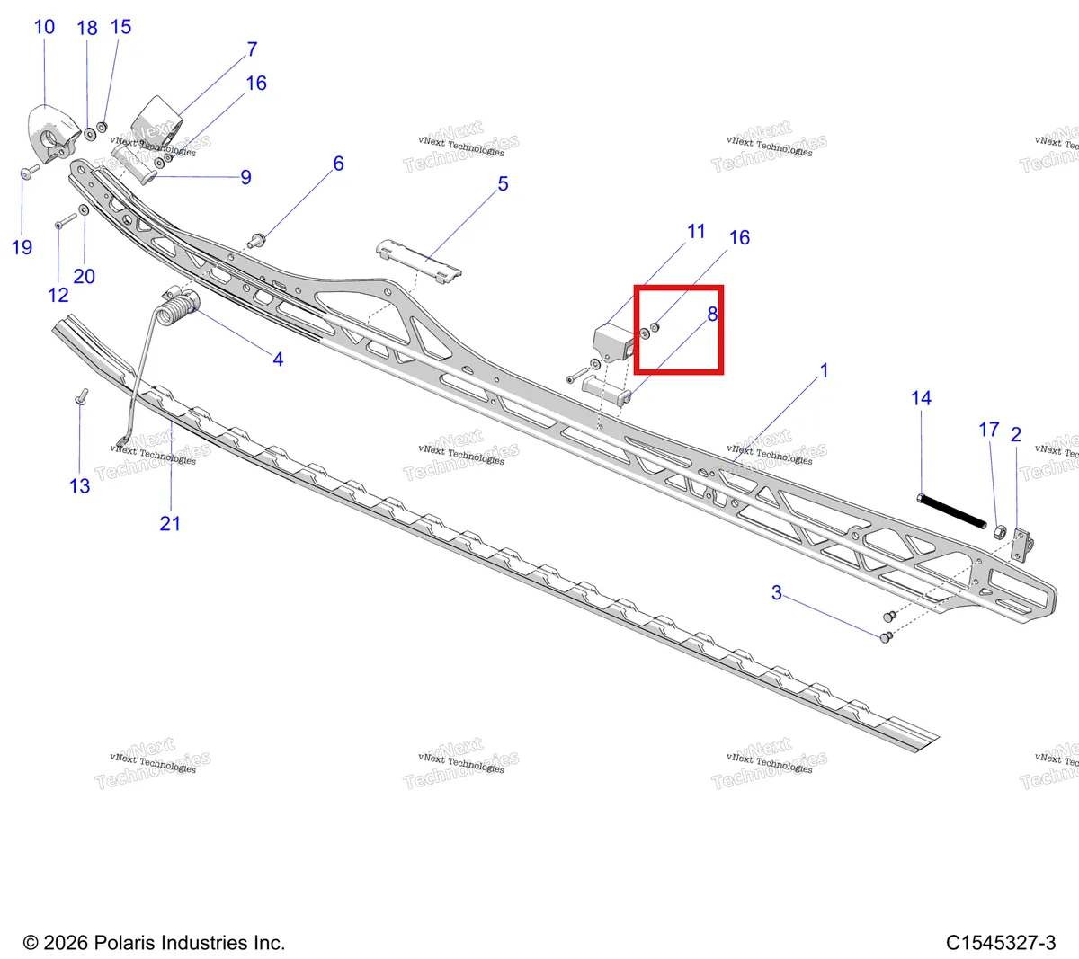 Деталь 7519133 на схеме узла Suspension, Rail Beams, Lh/Rh S27tfb6r