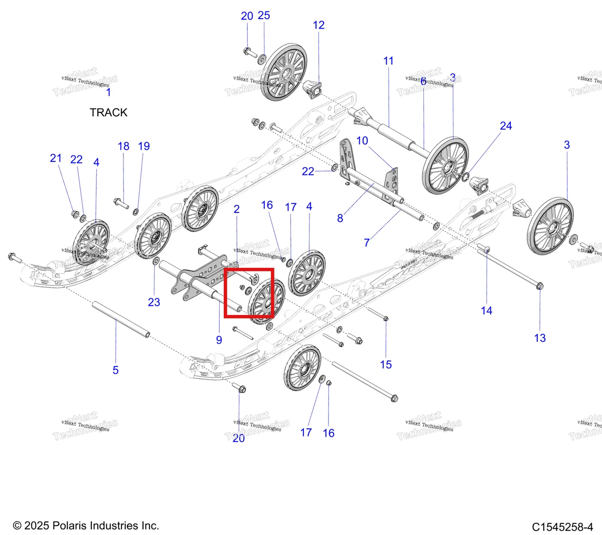 Деталь 7519216 на схеме узла Suspension, Rear