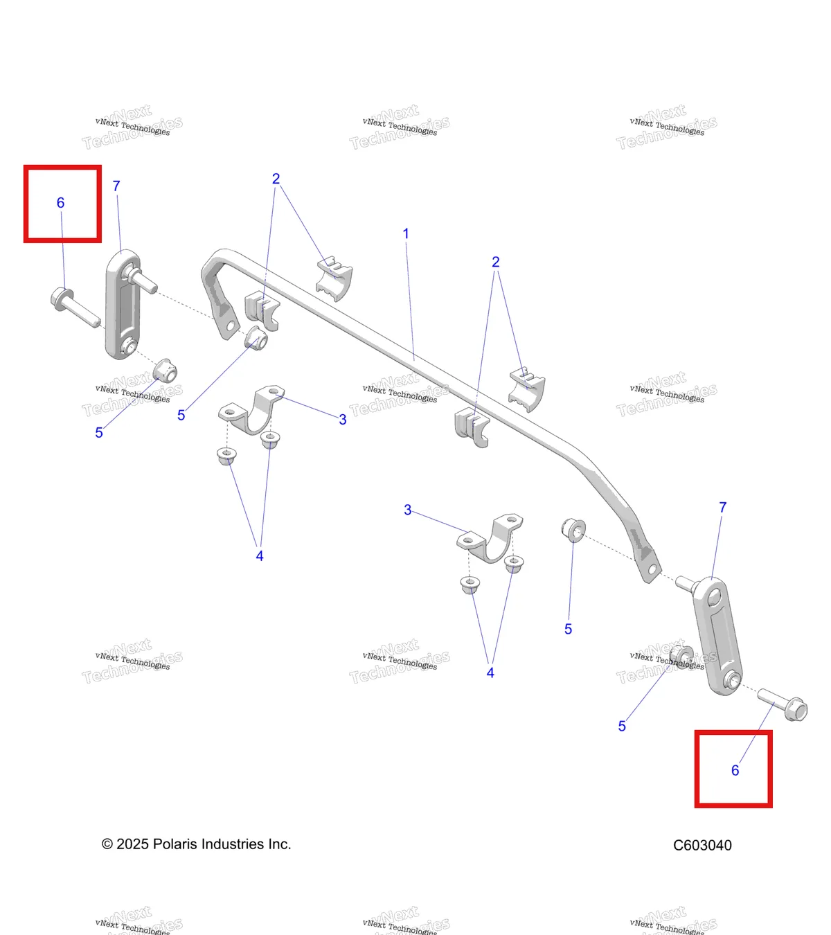 Деталь 7519738 на схеме узла Suspension, Sway Bar S27tgm9b
