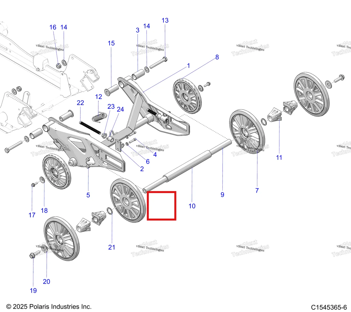 Деталь 7520083 на схеме узла Suspension, Rear Extension