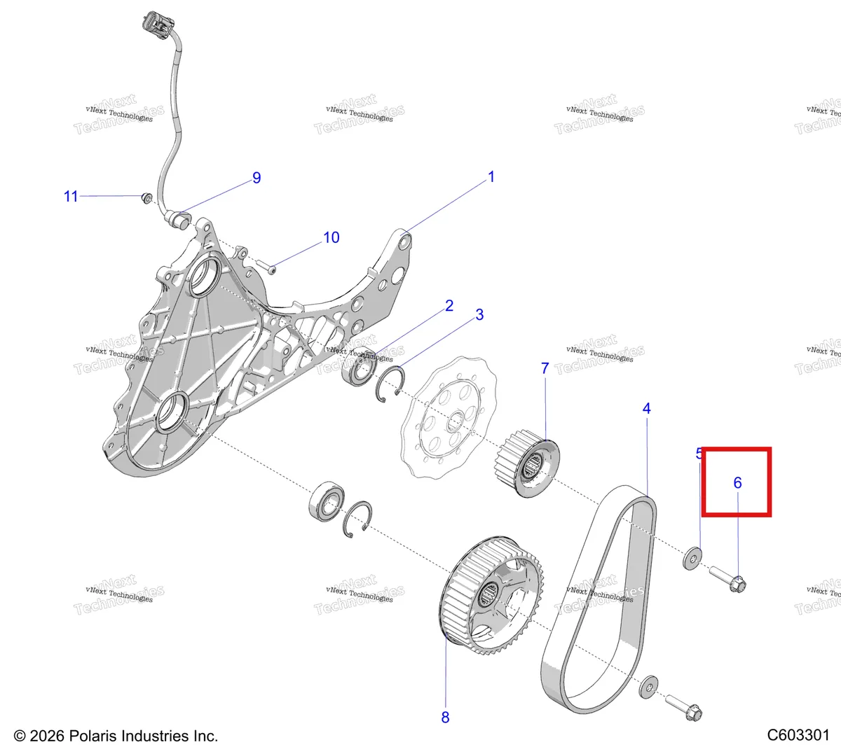 Деталь 7520187 на схеме узла Drive Train, Quick Drive Belt System S27tfa9b