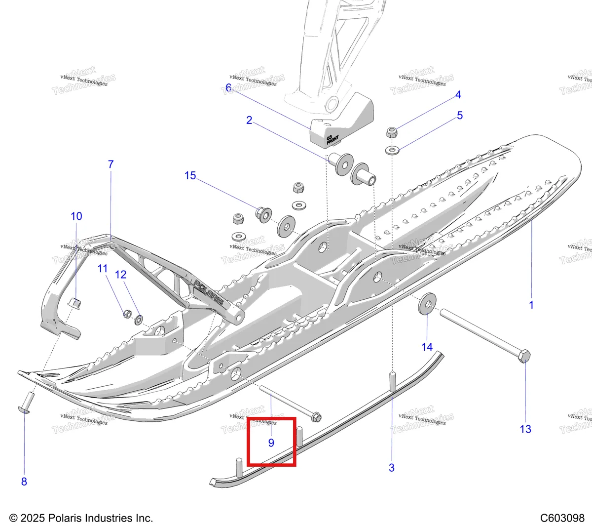 Деталь 7520233 на схеме узла Steering, Ski Asm S27tlf6rs