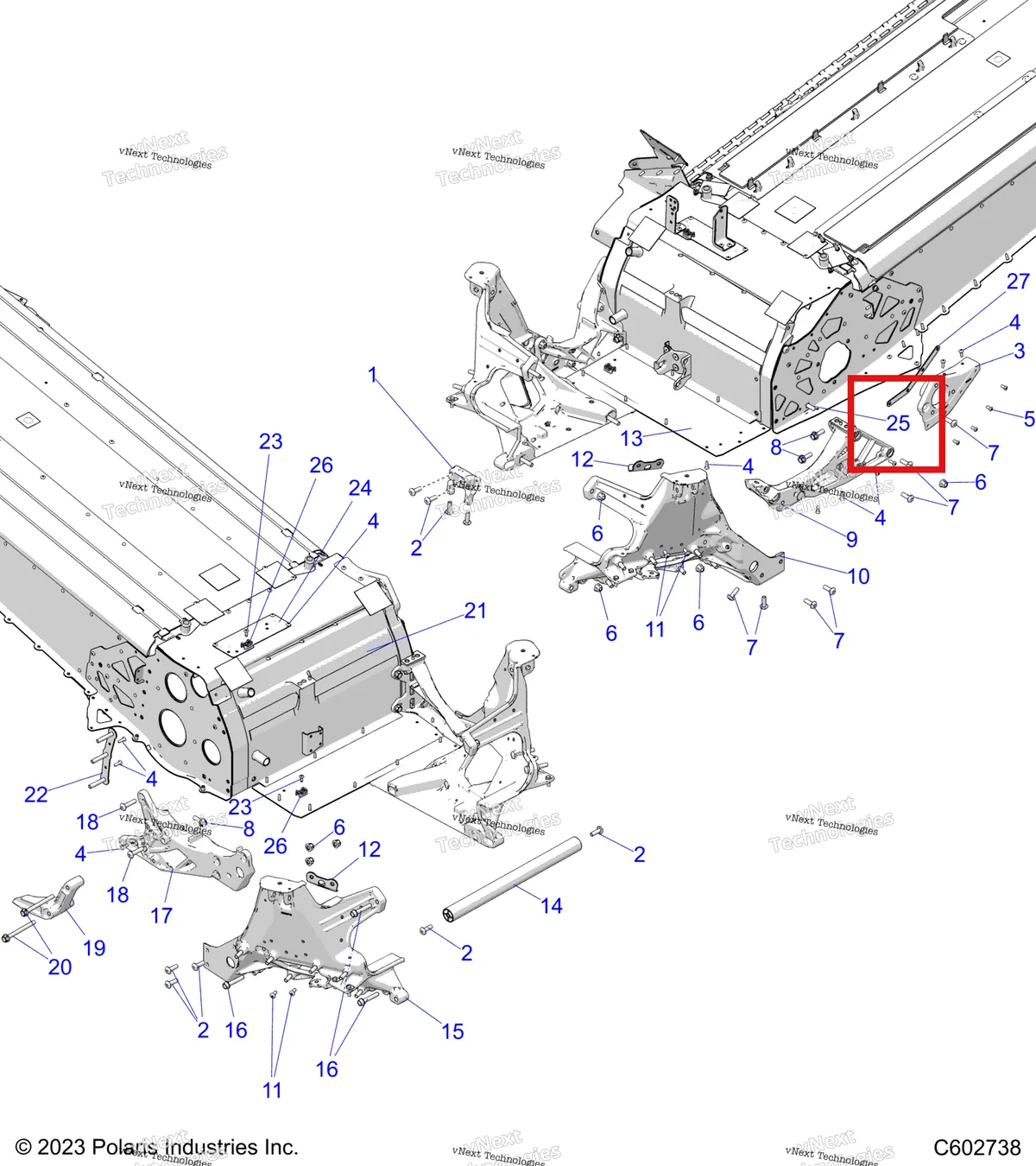Деталь 7520297 на схеме узла Chassis, Bulkhead Asm. S27ajn8rs