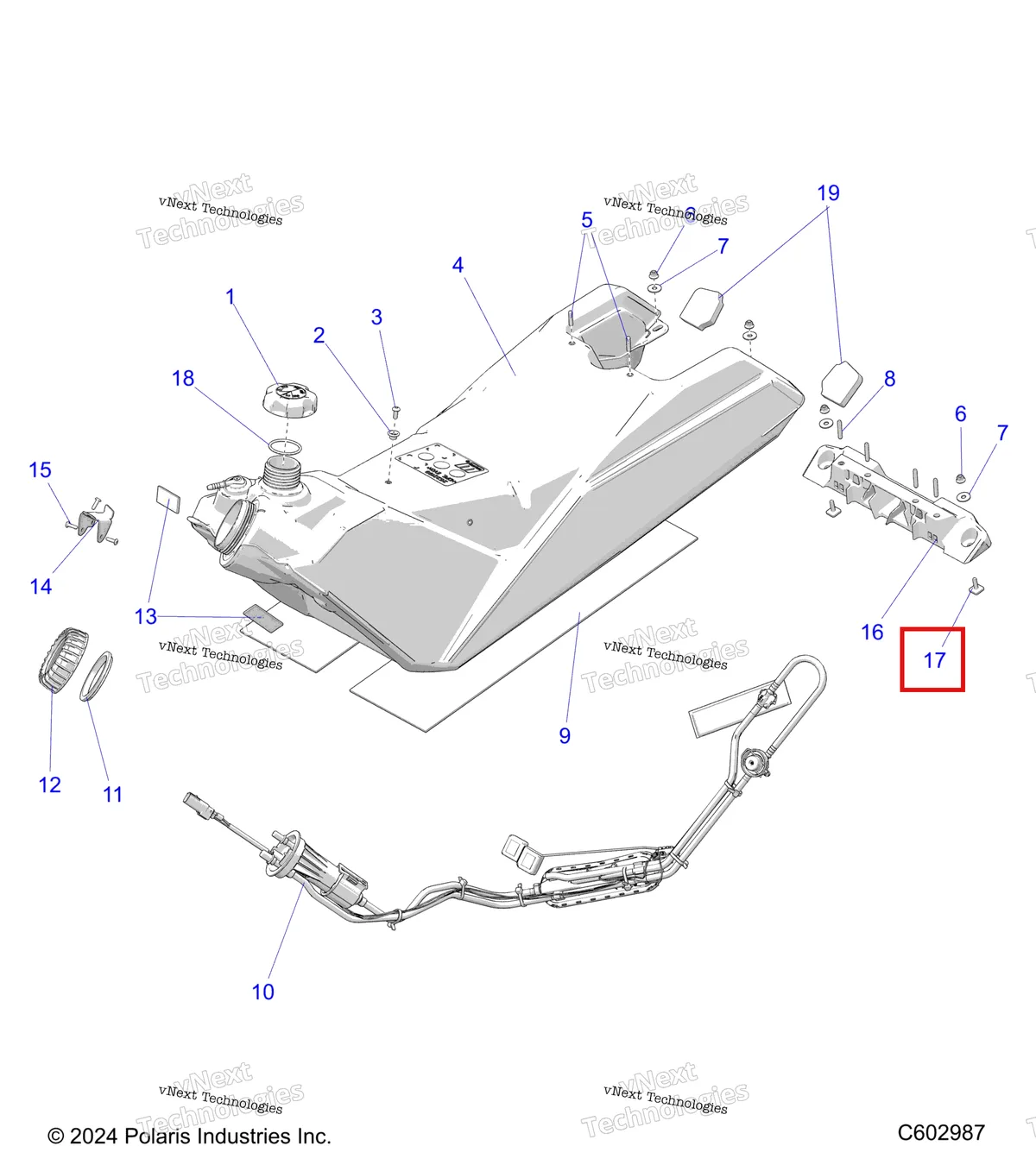 Деталь 7520464 на схеме узла Fuel System, Fuel Tank Asm. S27tde6rs