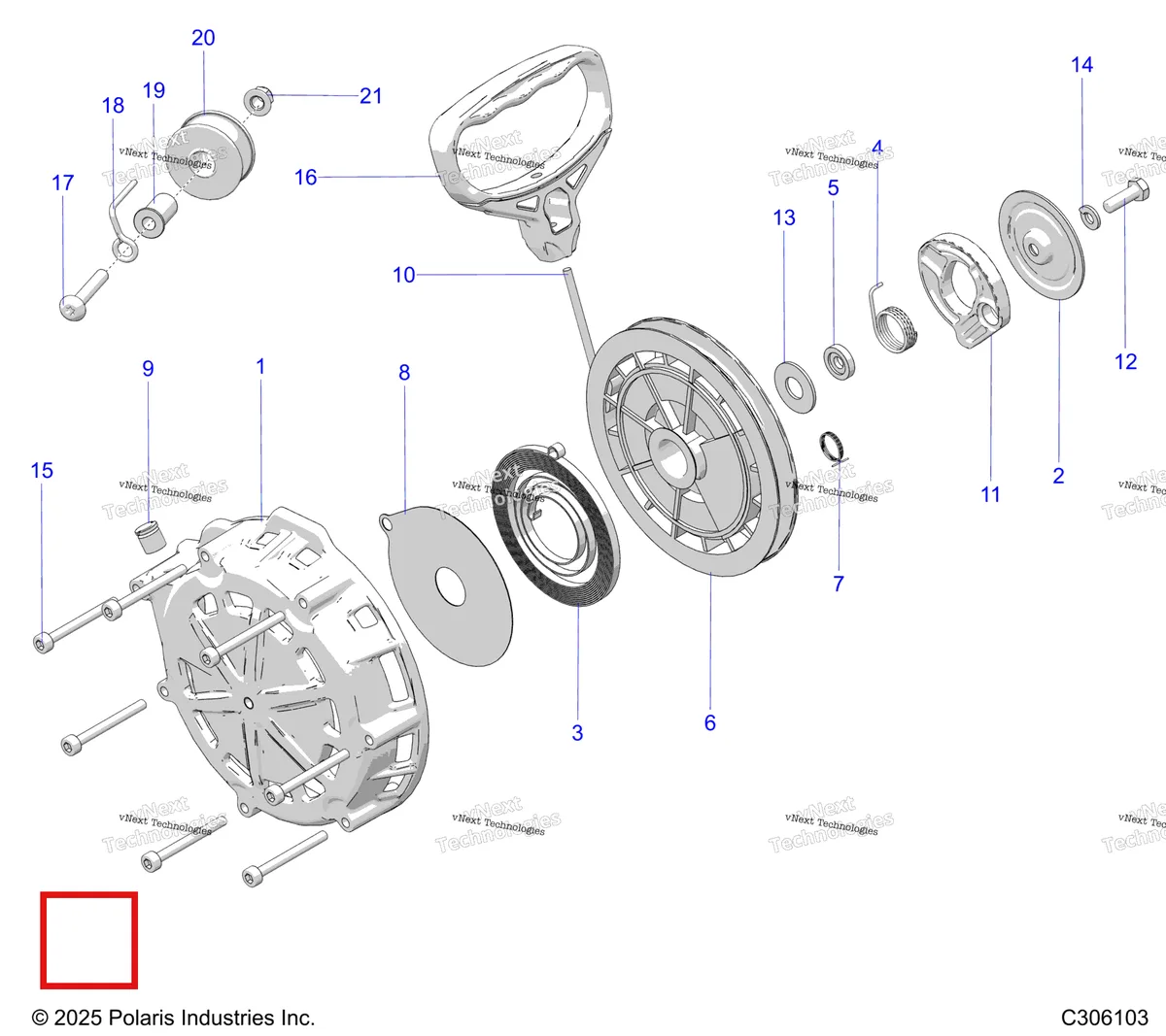 Деталь 7520586 на схеме узла Engine, Recoil Starter