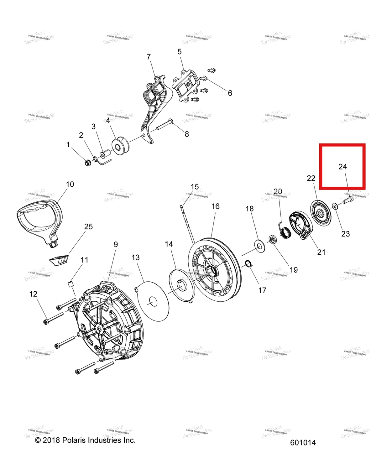 Деталь 7520606 на схеме узла Engine, Recoil Starter All Options