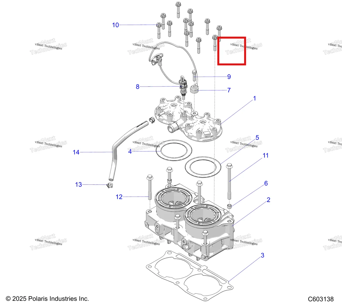 Деталь 7520732 на схеме узла Engine, Cylinder & Cylinder Head S27tde6rs