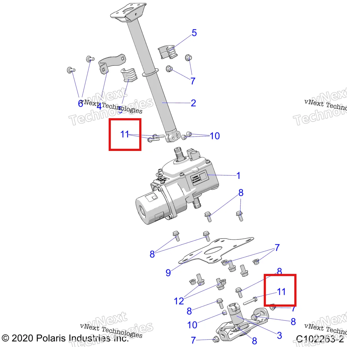 Деталь 7521304 на схеме узла Steering, Steering Post Asm