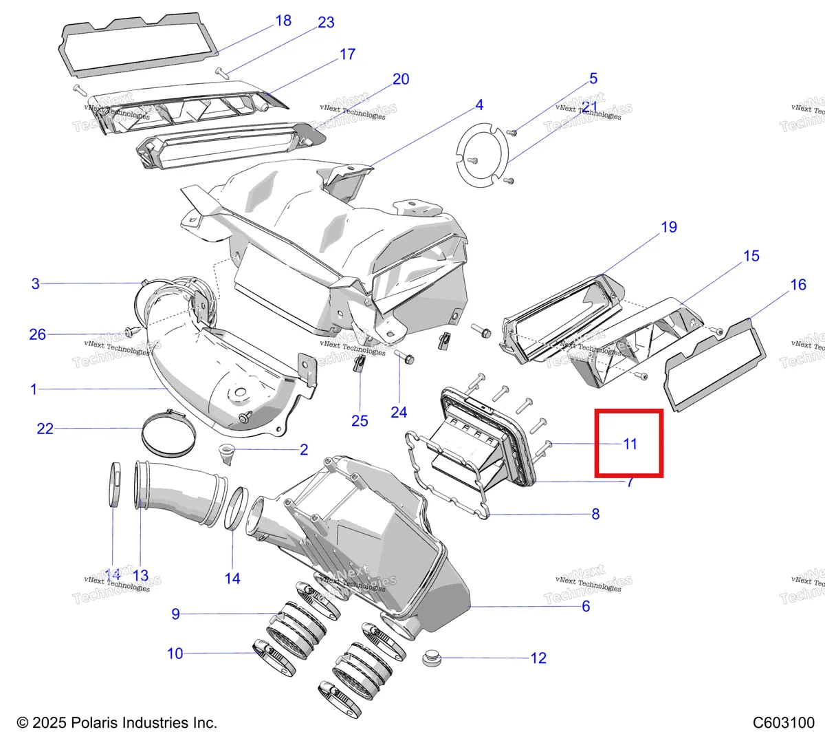 Деталь 7528030 на схеме узла Engine, Air Intake System