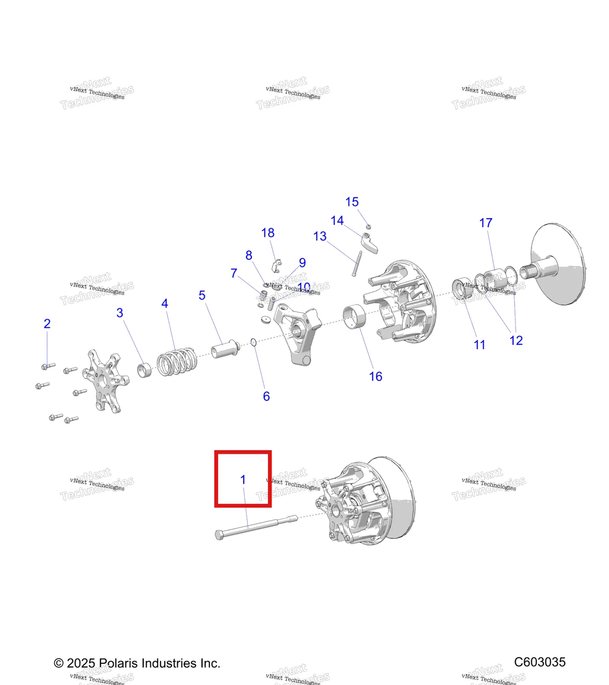 Деталь 7528304 на схеме узла Drive Train, Clutch, Primary