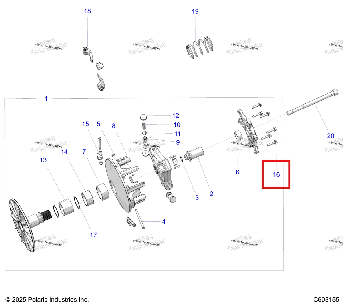 Деталь 7528306 на схеме узла Drive Train, Clutch, Primary