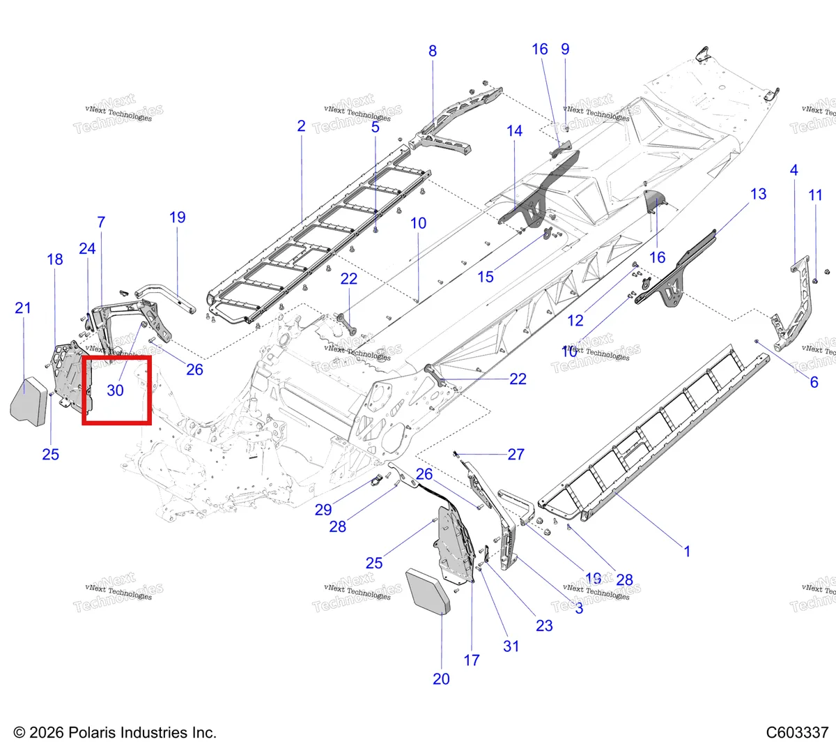Деталь 7547014 на схеме узла Chassis, Footrests And Running Boards S27tgm8m