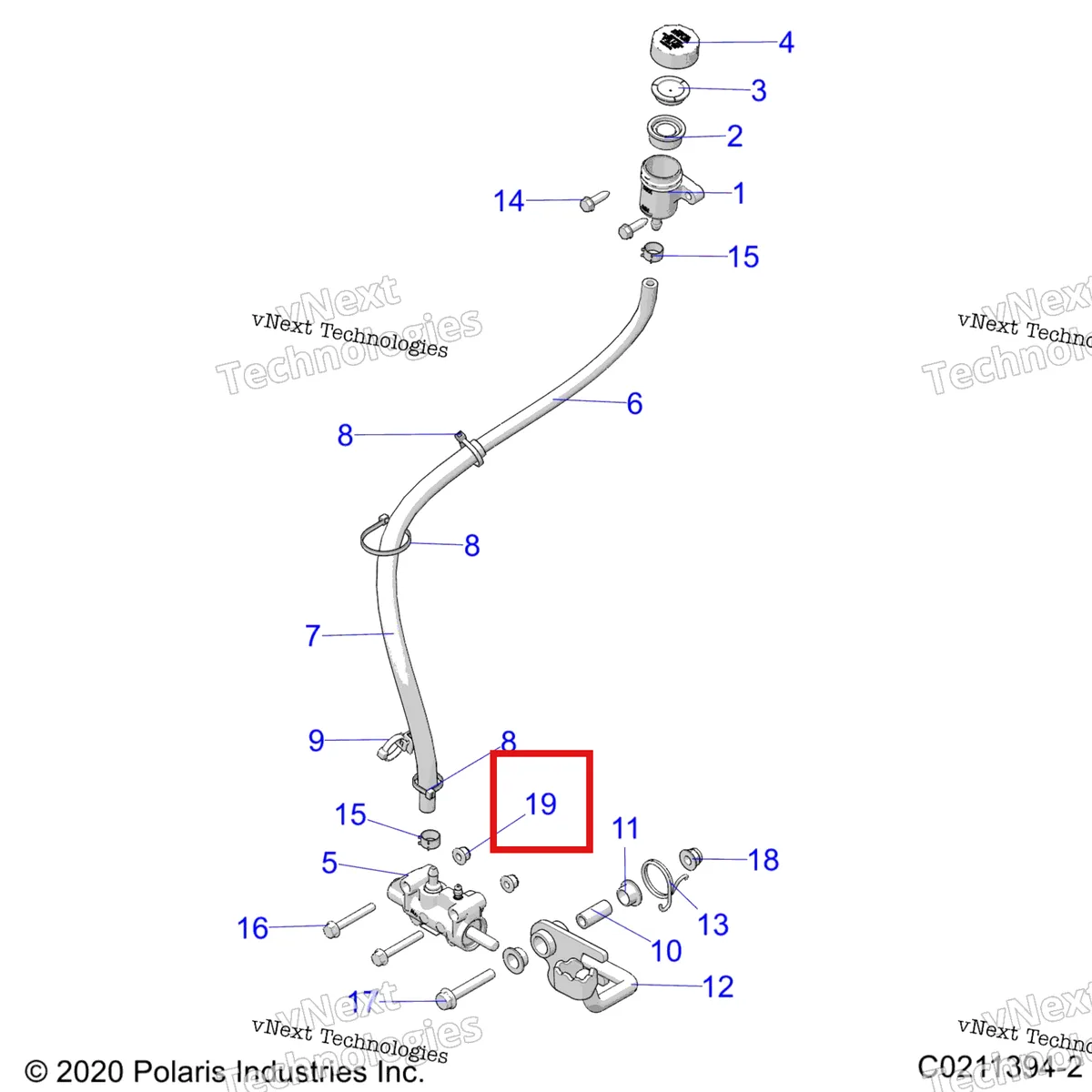 Деталь 7547274 на схеме узла Brakes, Brake Pedal & Master Cylinder