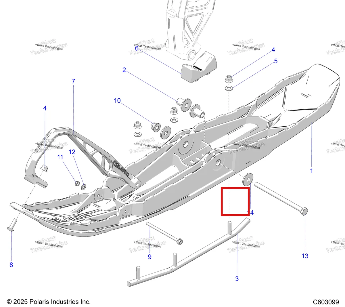Деталь 7547423 на схеме узла Steering, Ski Asm. S27tde6rs