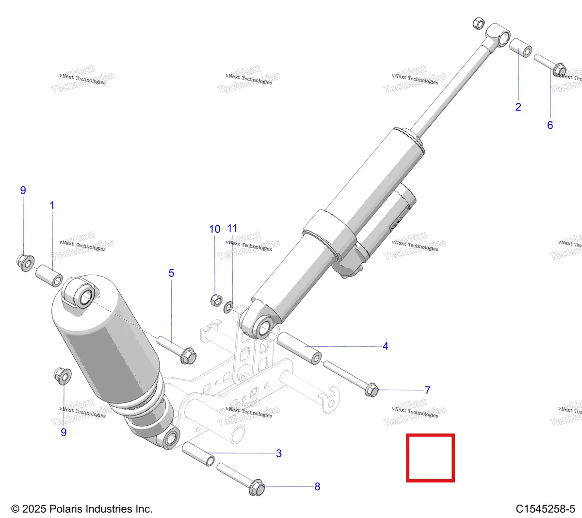 Деталь 7547480 на схеме узла Suspension, Shock Mounting, Rear Susp