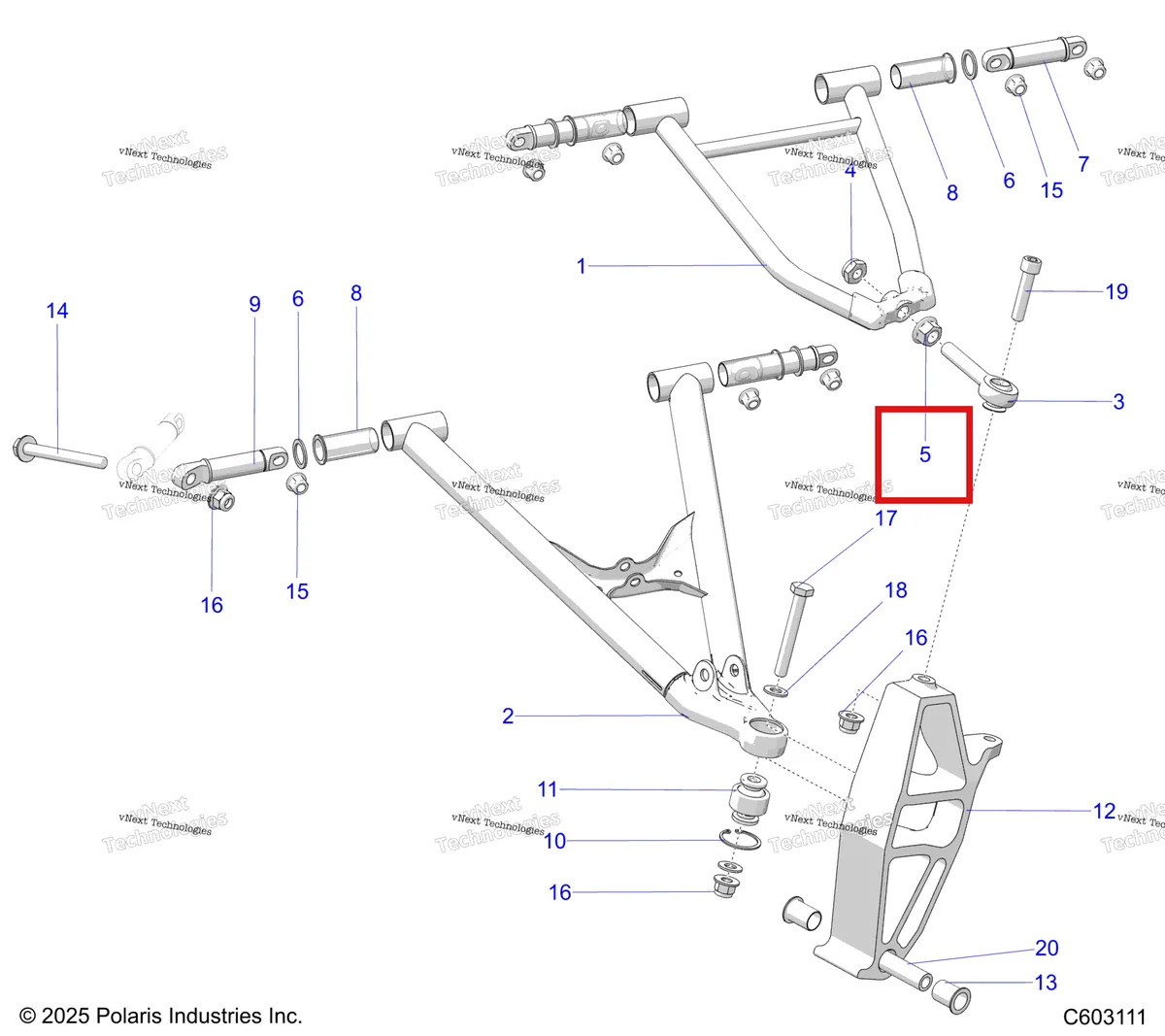 Деталь 7547490 на схеме узла Suspension, Control Arms & Spindle S27tlf6rs