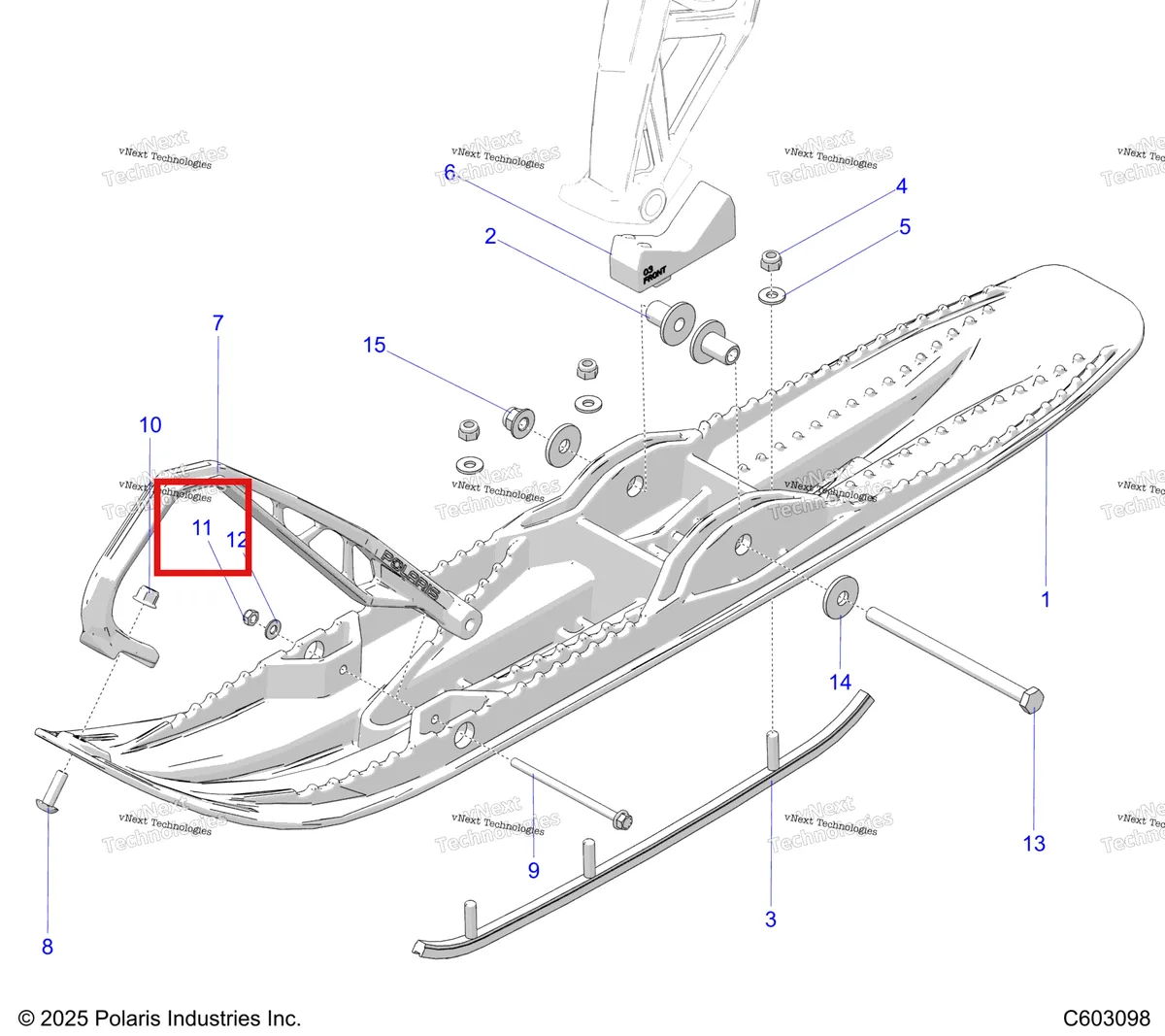 Деталь 7547650 на схеме узла Steering, Ski Asm S27tlf6rs