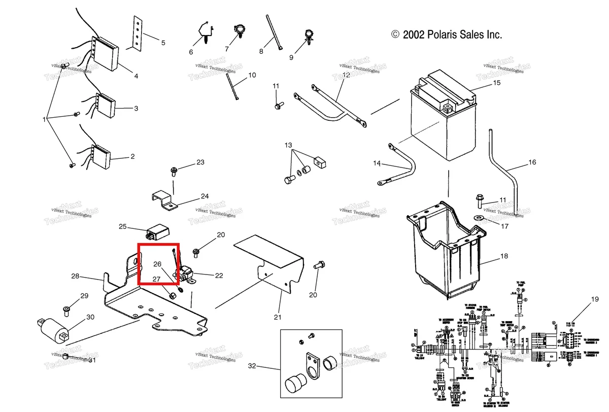 Деталь 7552801 на схеме узла Electrical/Battery