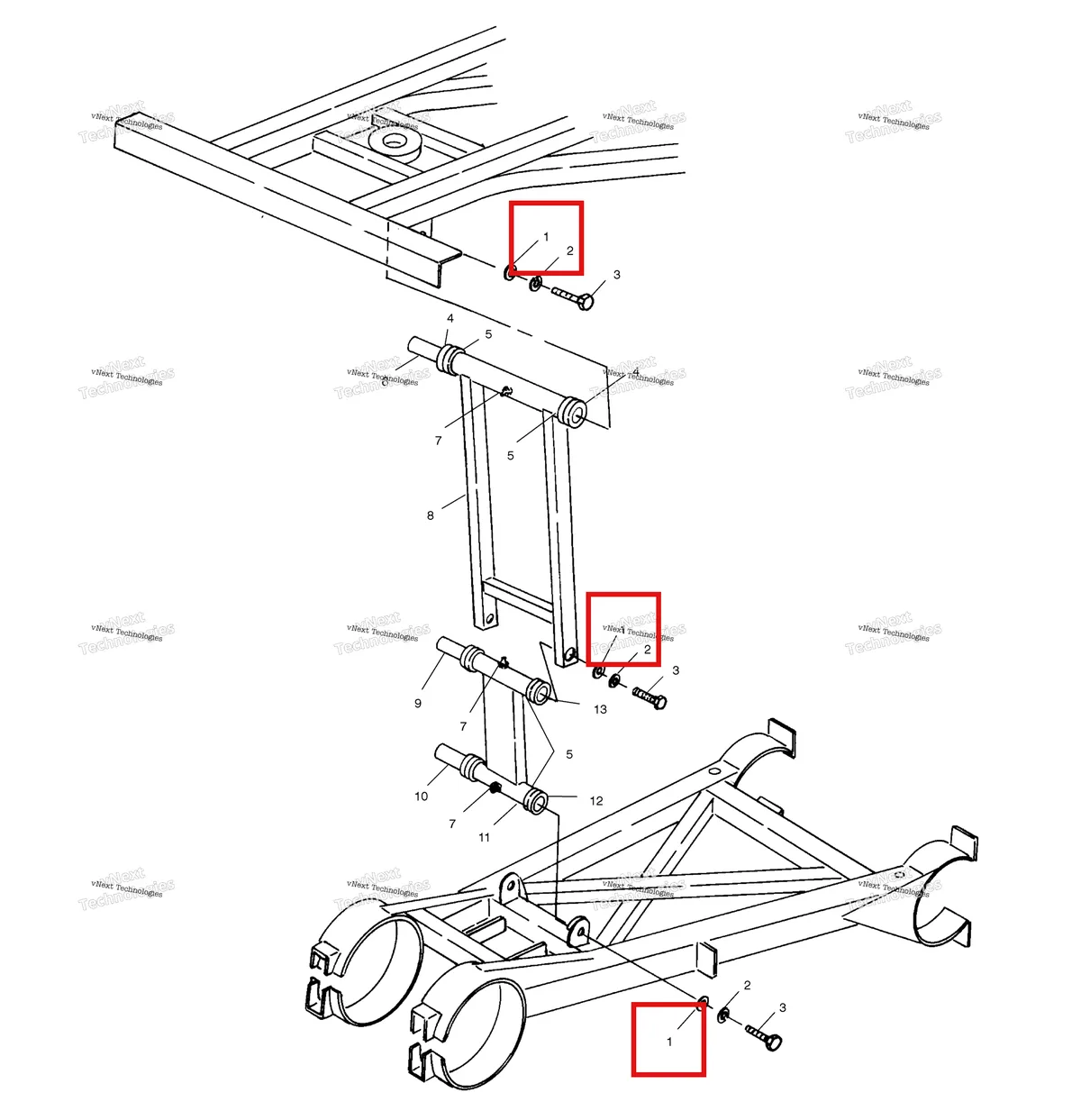 Деталь 7555832 на схеме узла Rear Strut Stabilizer