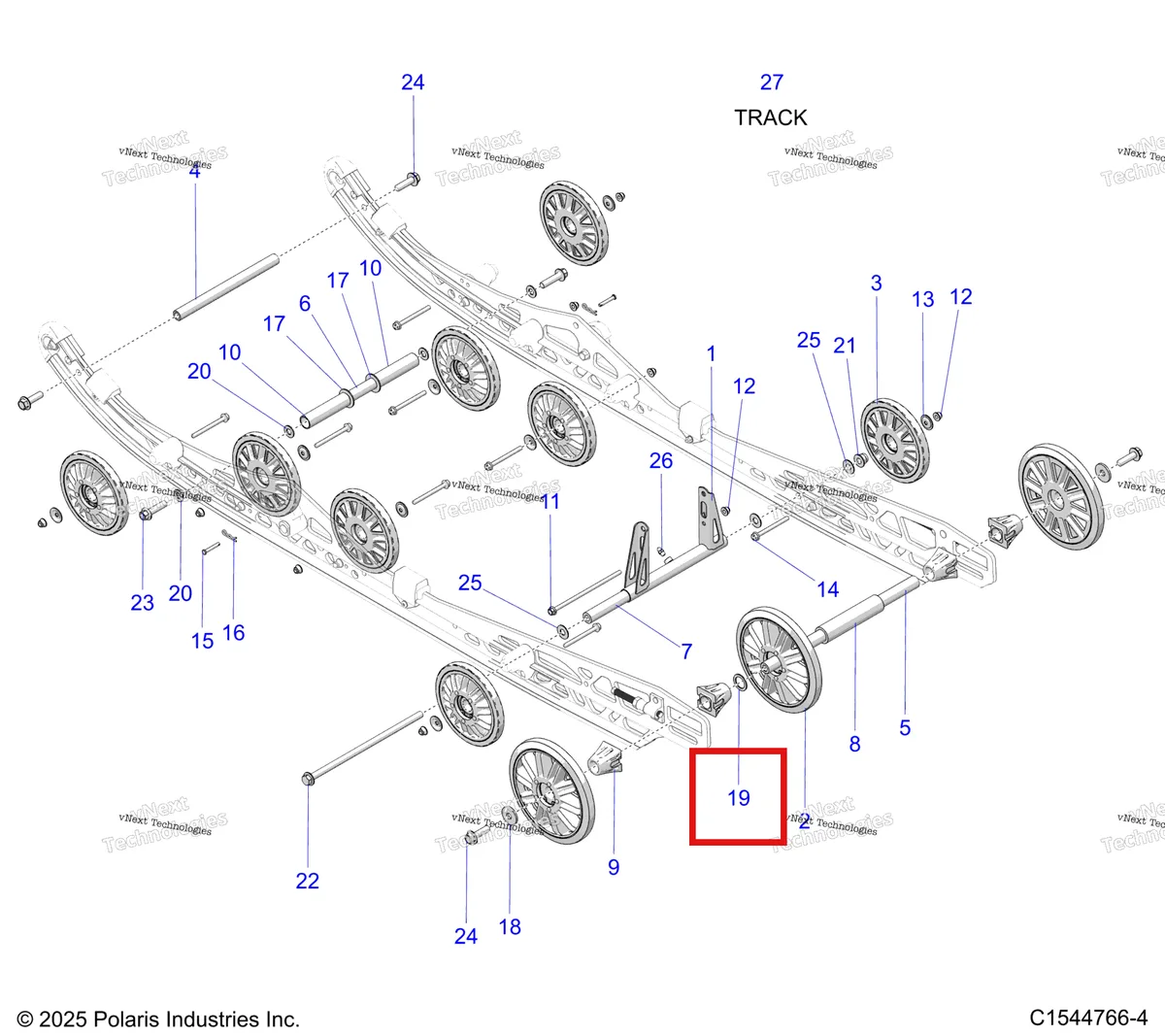 Деталь 7555918 на схеме узла Suspension, Rear S27tlp8rs