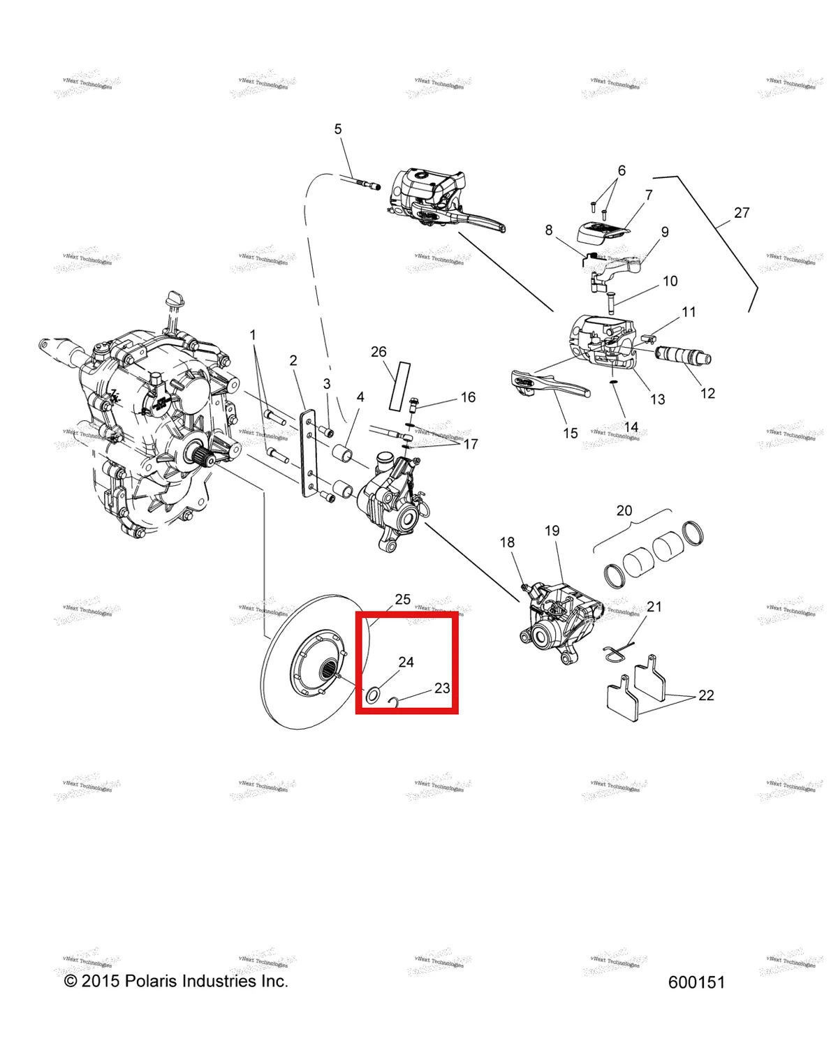 Схема применяемости: Втулка обработанный Polaris Widetrak LX (2006) (7555922)