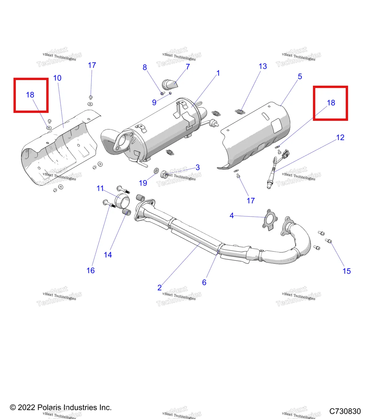 Деталь 7556064 на схеме узла Engine, Exhaust System R27cca5ac8