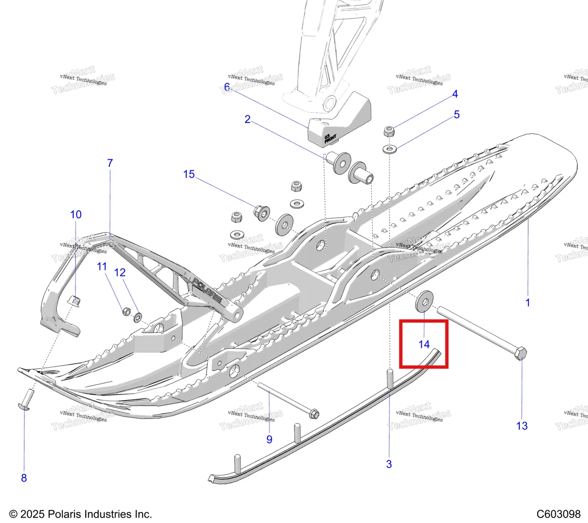 Деталь 7556130 на схеме узла Steering, Ski Asm S27tlf6rs