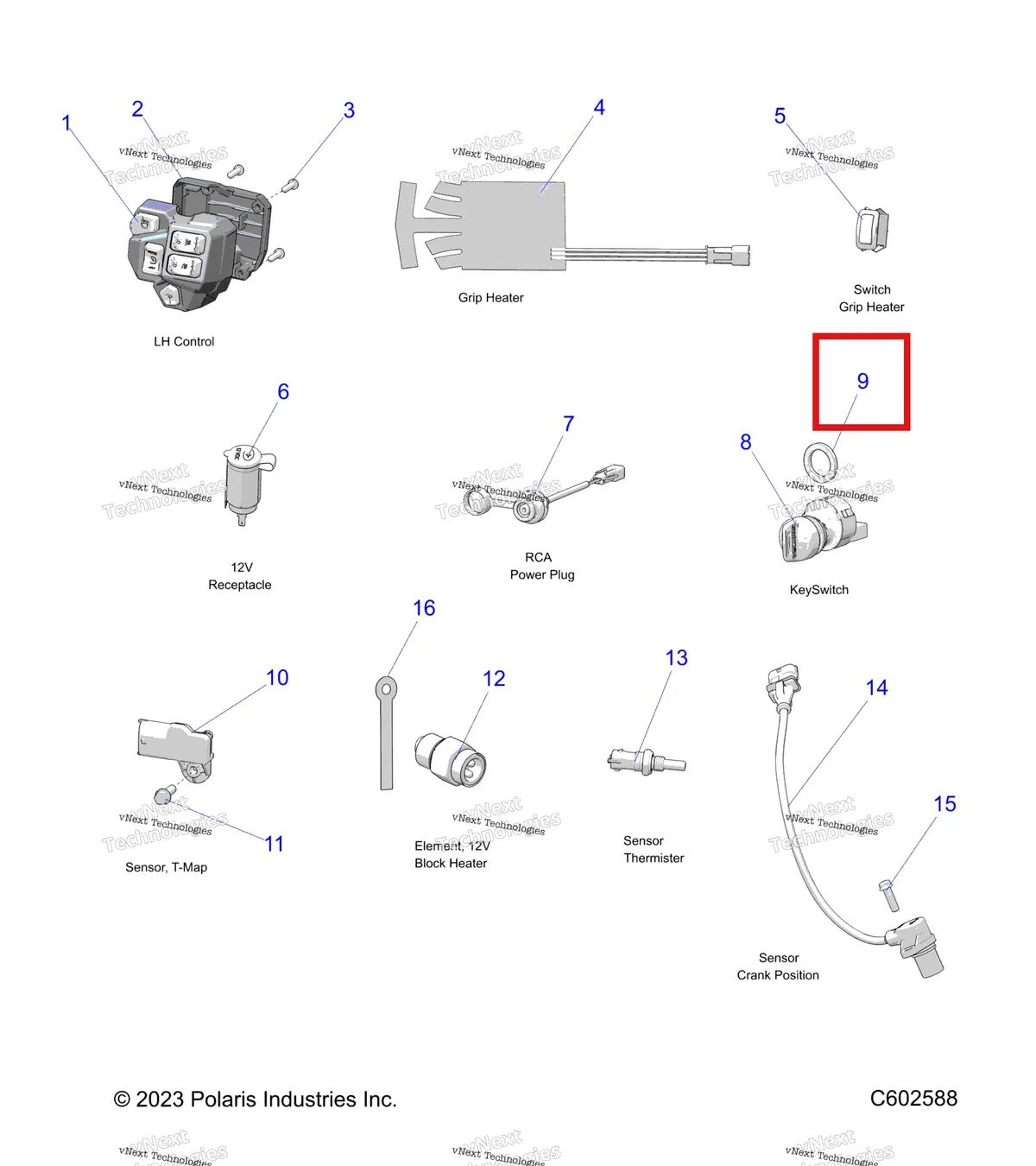 Деталь 7556327 на схеме узла Electrical, Switches, Sensors & Components 1