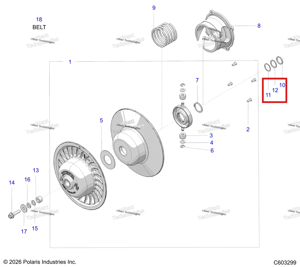 Деталь 7556509 на схеме узла Drive Train, Clutch, Secondary S27tfm8m