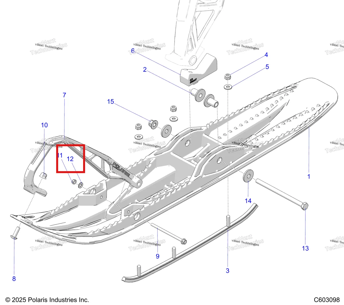 Деталь 7556737 на схеме узла Steering, Ski Asm S27tlf6rs