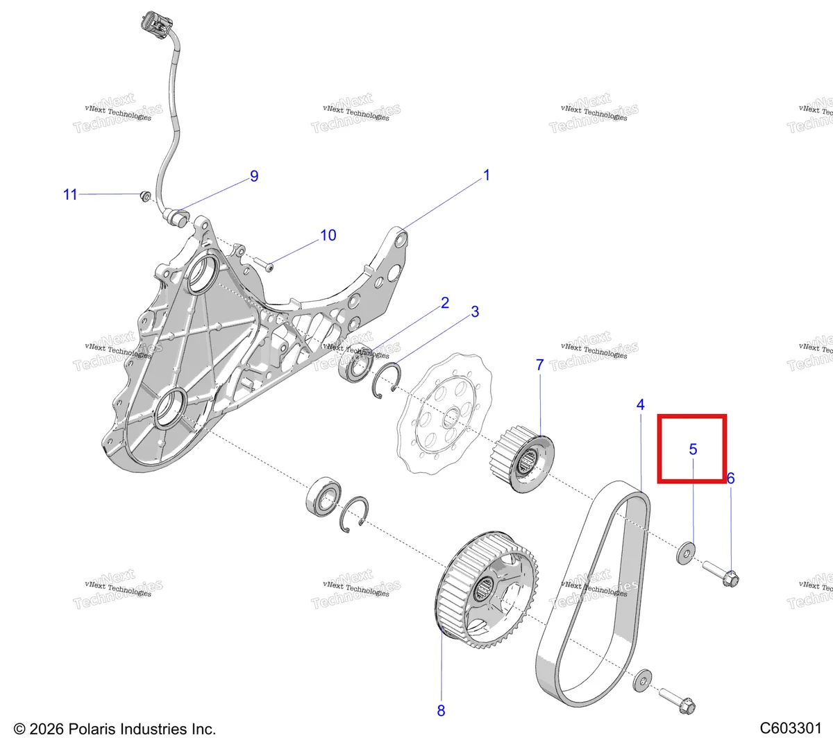 Деталь 7556800 на схеме узла Drive Train, Quick Drive Belt System S27tfa9b