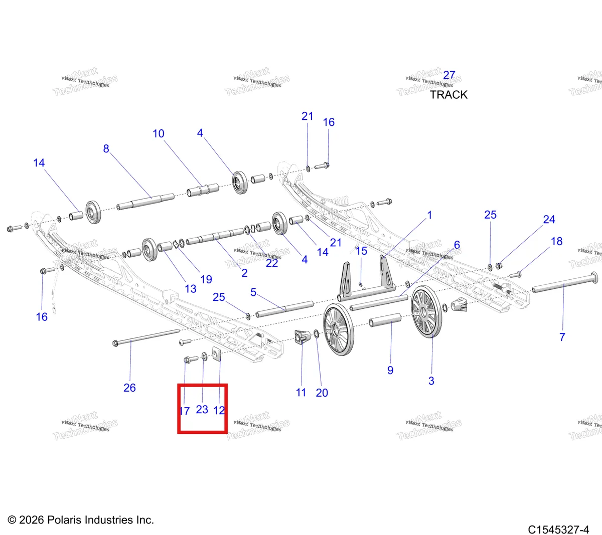 Деталь 7556929 на схеме узла Suspension, Rear S27tgm9b