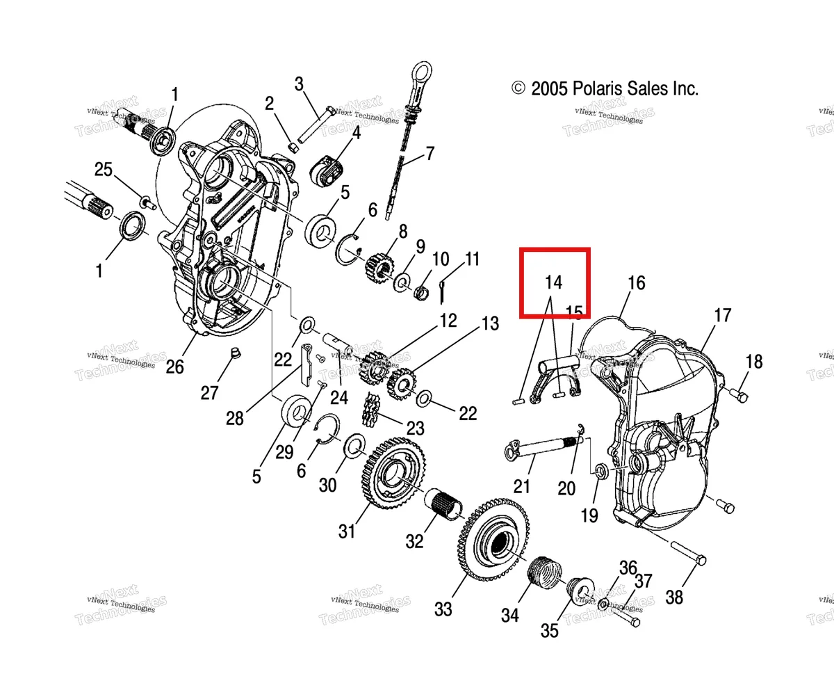 Деталь 7661826 на схеме узла Chaincase
