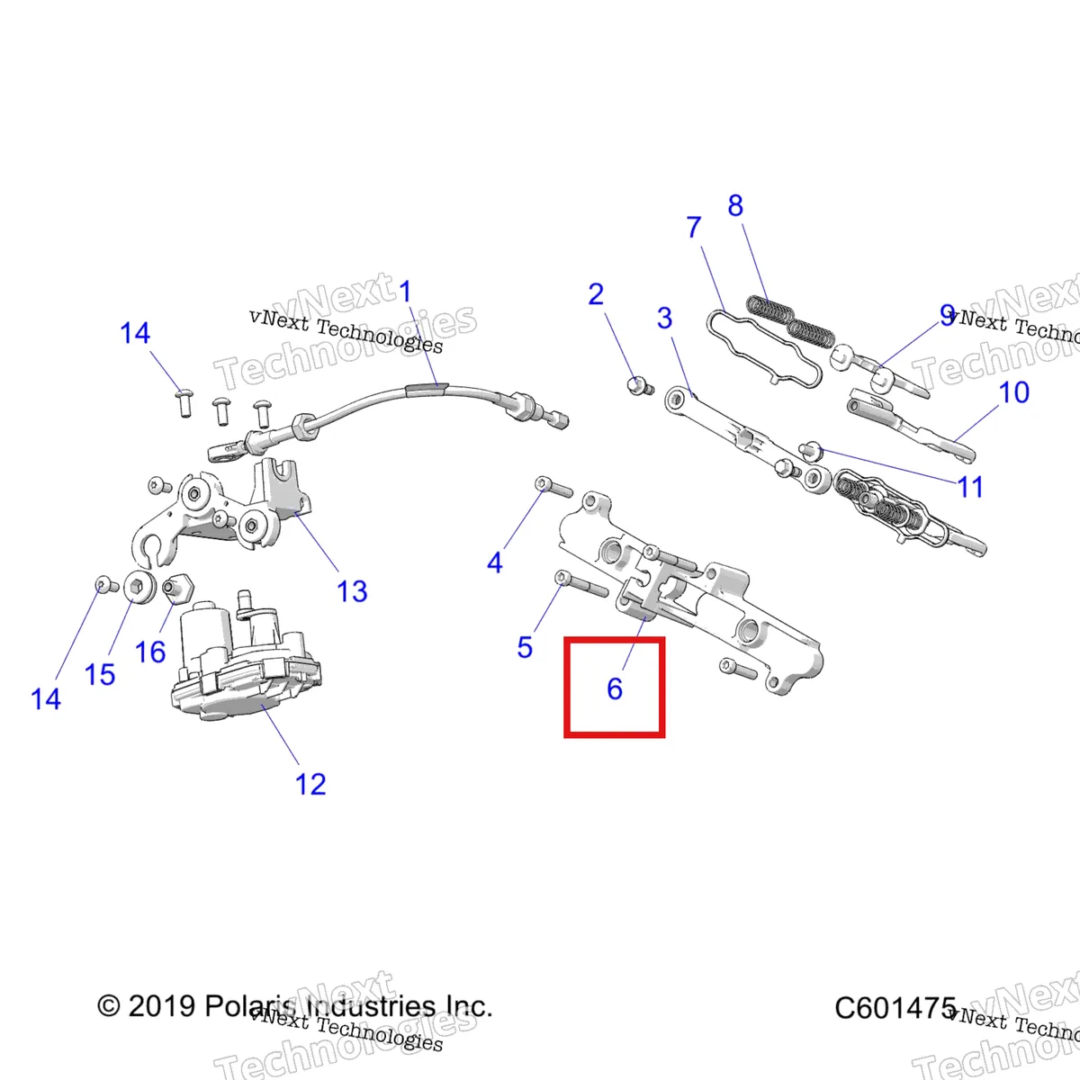 Деталь 7661977 на схеме узла Engine, Exhaust Valve Asm. And Actuator