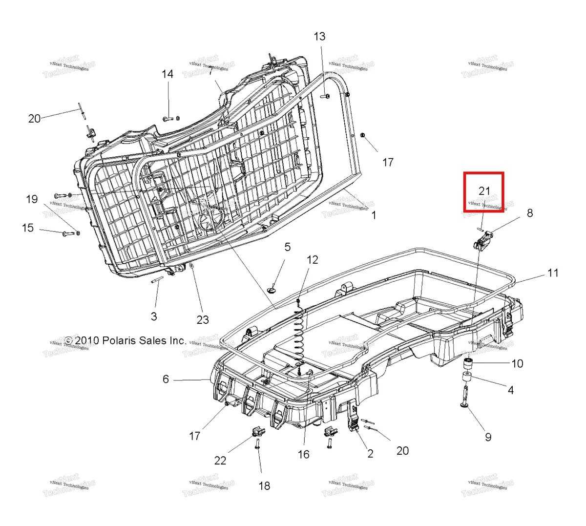 Деталь 7661982 на схеме узла 2026 Polaris SPORTSMAN TOURING 850 48