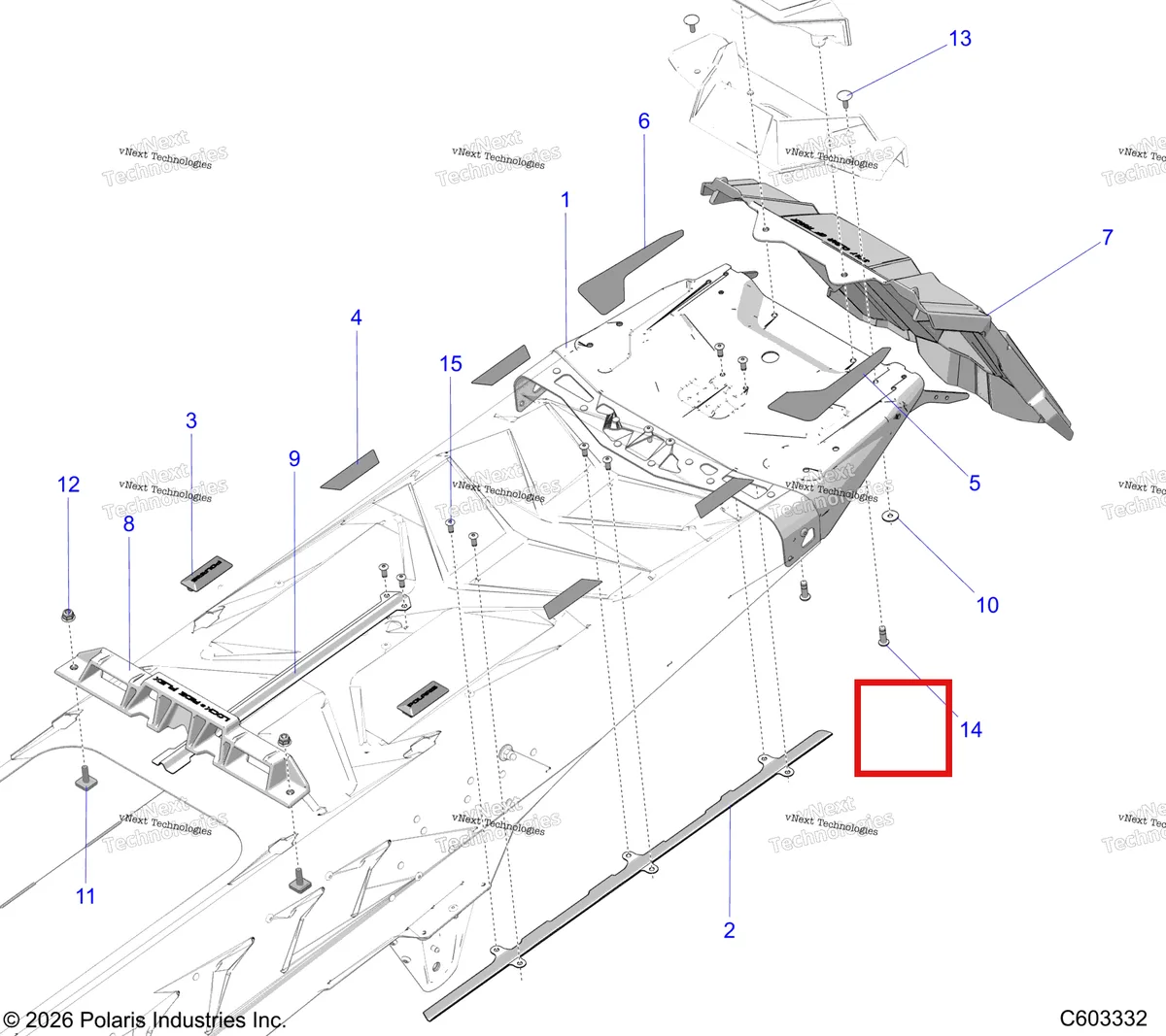 Деталь 7662251 на схеме узла Chassis, Rear Covers And Snowflap S27tfb6r