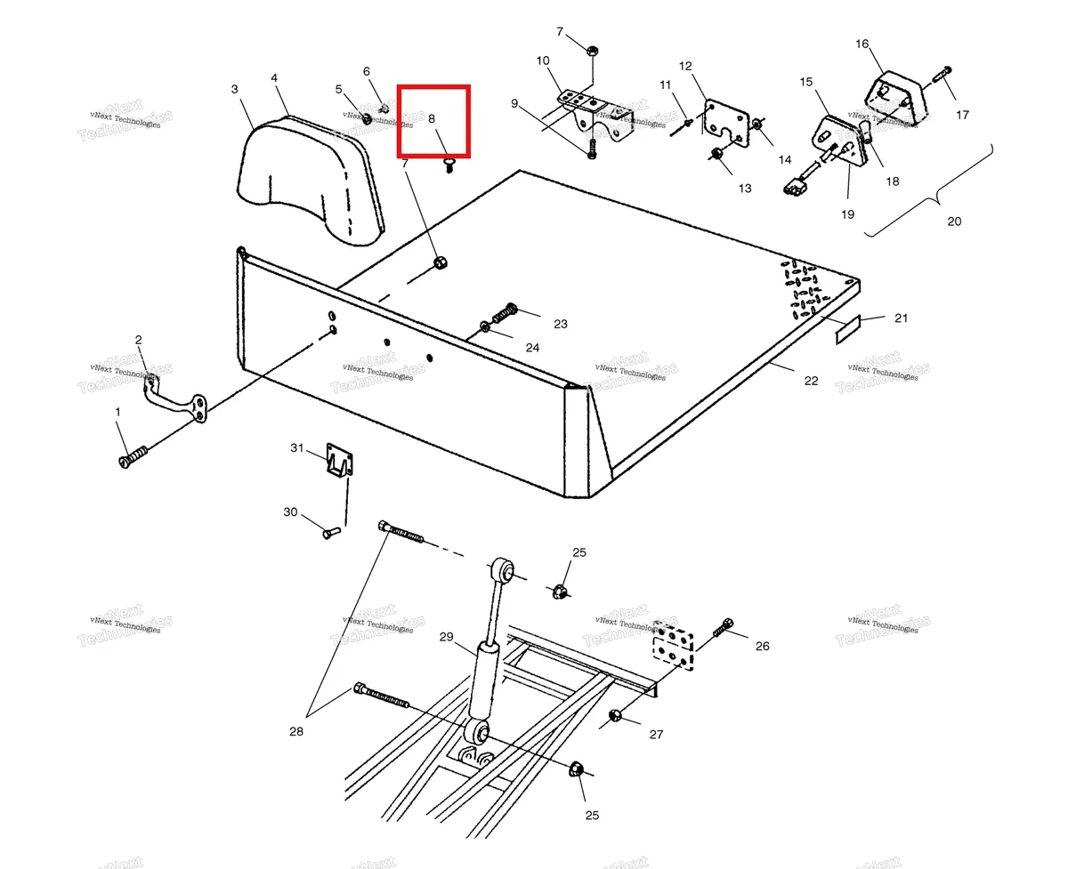 Деталь 7670067 на схеме узла Flat Bed