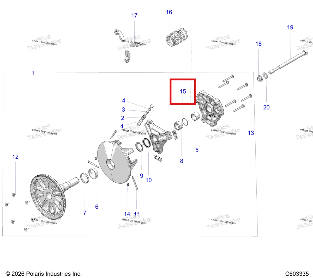 Деталь 7710417 на схеме узла Drive Train, Clutch, Primary S27tfa8r