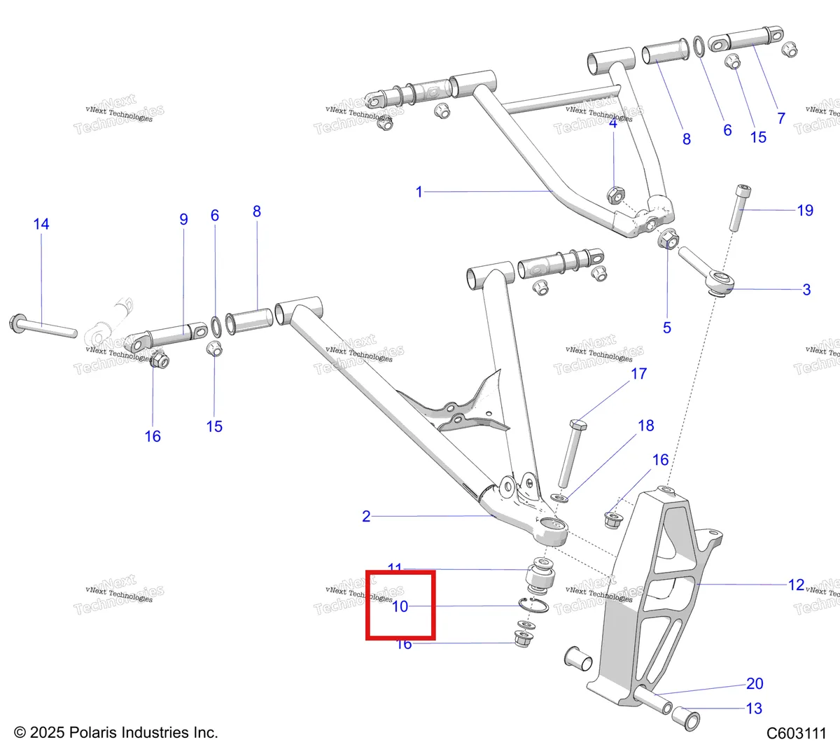 Деталь 7710539 на схеме узла Suspension, Control Arms & Spindle S27tlf6rs