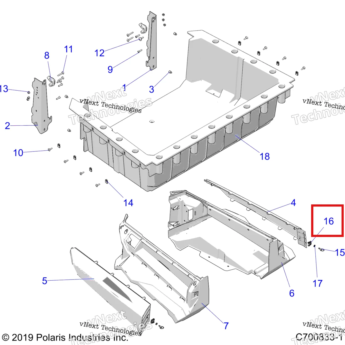 Деталь 7710630 на схеме узла Body, Box G23gxk99a/99B