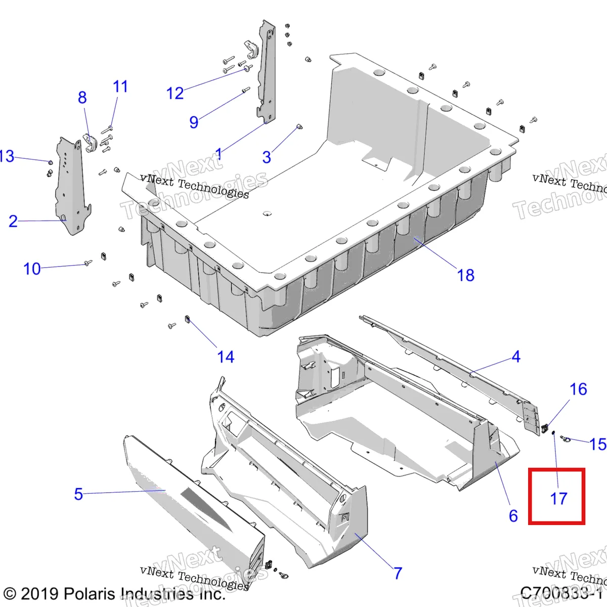 Деталь 7710634 на схеме узла Body, Box G23gxk99a/99B