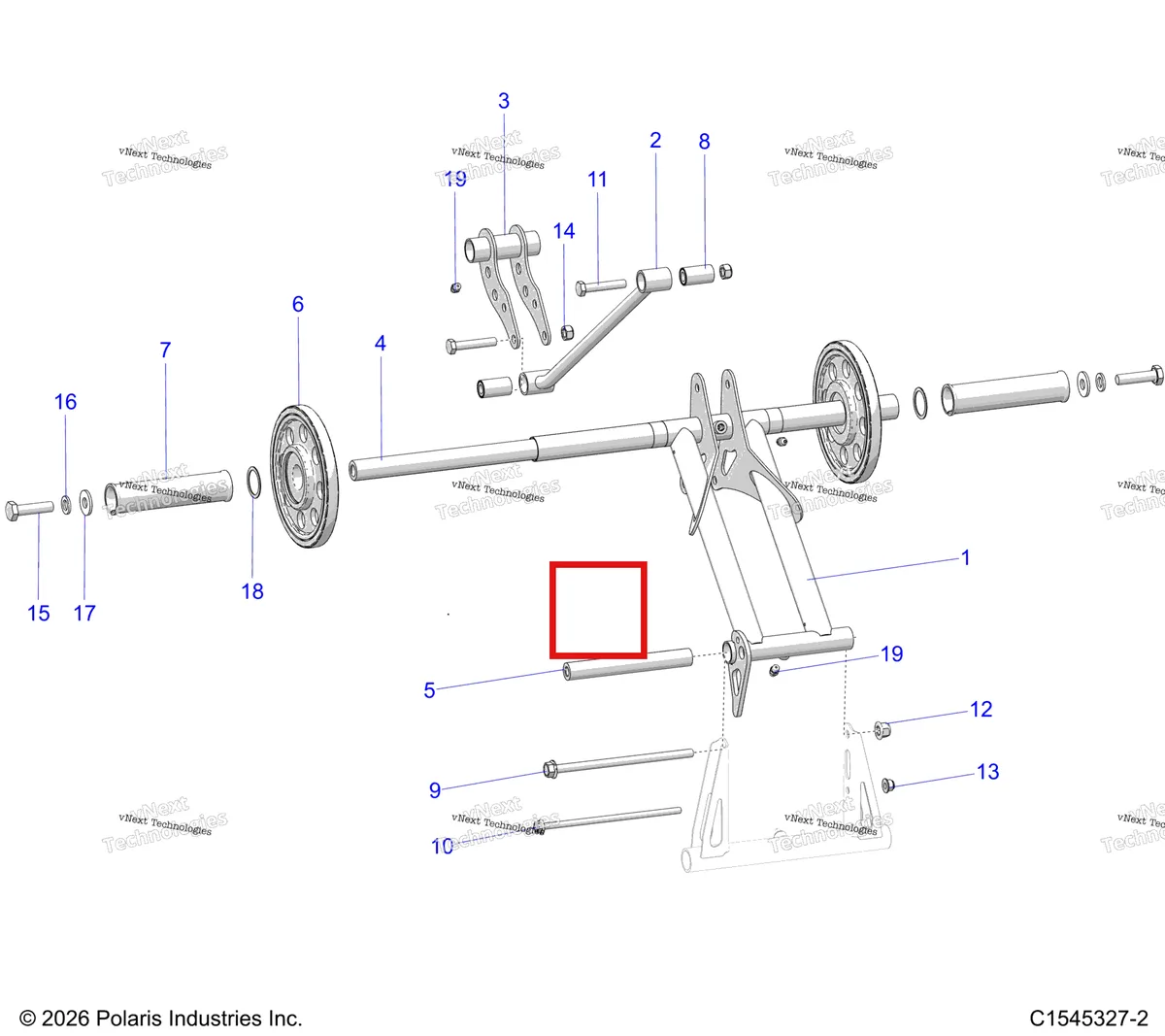 Деталь 7718407 на схеме узла Suspension, Torque Arm, Rear S27tfb6r